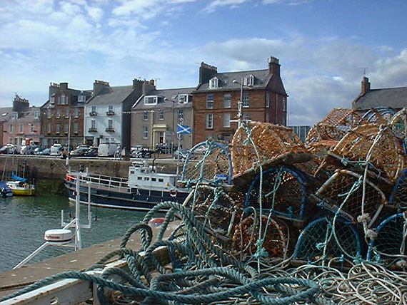 The Shore with Lobster Creels.